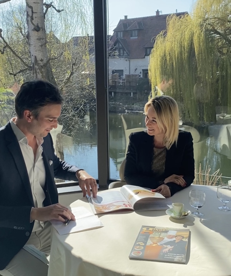 Edouard Baumann et Sandrine Kauffer-Binz préparent la rubrique "en partenariat avec les Etoiles d'Alsace", du prochain Good'Alsace, à paraitre début juin 2021